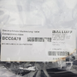Balluff Verbindungsleitung BCC0A78 BCC M314-M313-30-300-PX0334-020 (2Stk.) OVP