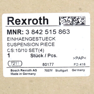 Rexroth Einhängestück 10/10 3842515863 (4Stk.) OVP