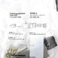 Hirschmann Leitungsstecker STAS 5 931692-106 OVP