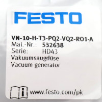 Festo Vakuumsaugdüse VN-10-H-T3-PQ2-VQ2-RO1-A 532638 OVP