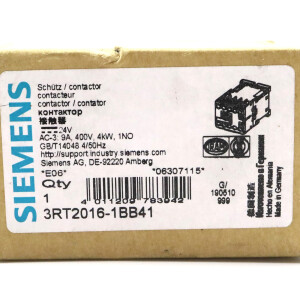 Siemens Schütz 3RT2016-1BB41 OVP