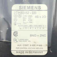 Siemens Hilfsschütz 3TH8382-0BB4 OVP