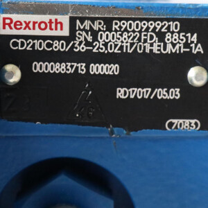 Rexroth Hydraulikzylinder CD210C80/36-25,0Z11/01HEUM1-1A R900999210 NOV