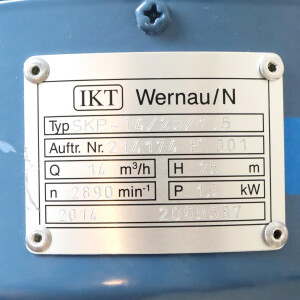 IKT Blockpumpe SKP-14/25/1,5 14m³/h 2890min NOV
