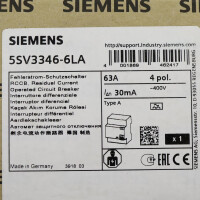 Siemens FI-Schutzschalter 5SV3346-6LA SIE