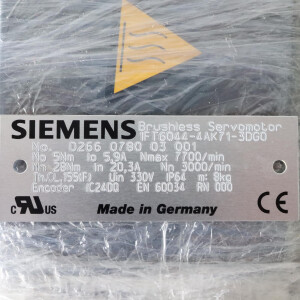 Siemens Synchronservomotor 1FT6044-4AK71-3DG0 NOV