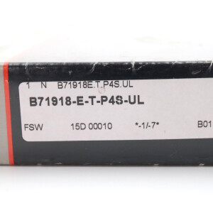 FAG Kugellager Spindel-Hochgenauigkeitslager B71918-E-T-P4S-UL SIE