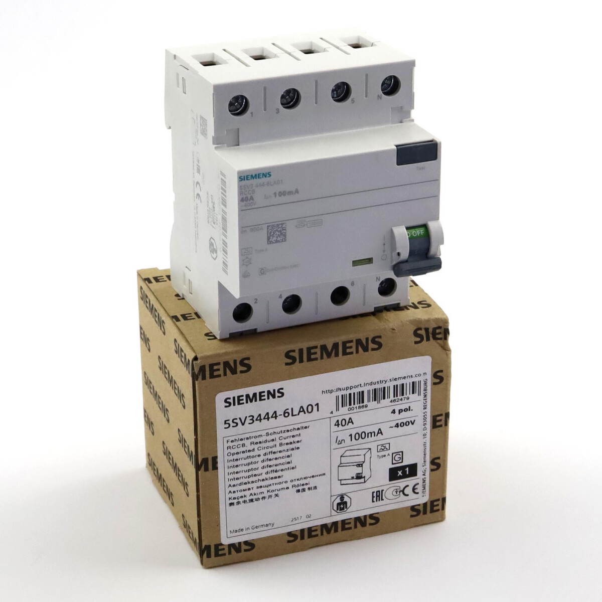 Siemens FI-Schutzschalter 5SV3444-6LA01 OVP