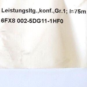 Siemens Leistungsleitung 6FX8002-5DG11-1HF0 NOV