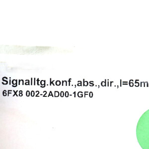 Siemens Leistungsleitung 6FX8002-2AD00-1GF0 NOV