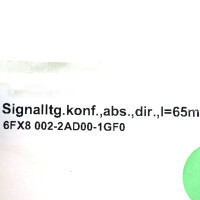 Siemens Leistungsleitung 6FX8002-2AD00-1GF0 NOV