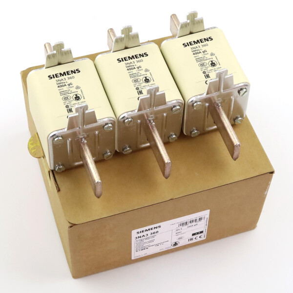 Siemens NH-Sicherungseinsatz 3NA3360 (3Stk.) OVP