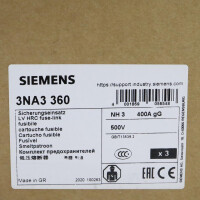 Siemens NH-Sicherungseinsatz 3NA3360 (3Stk.) OVP