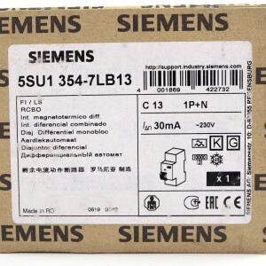Siemens FI/LS-Schalter 5SU1354-7LB13 OVP