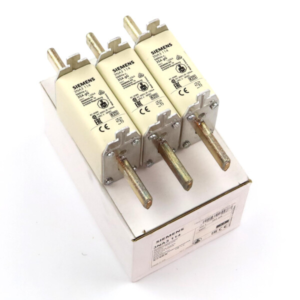 Siemens NH-Sicherungseinsatz 3NA3114 (3Stk.) OVP