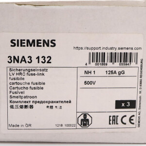 Siemens NH-Sicherungseinsatz 3NA3132 (3Stk.) OVP