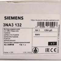 Siemens NH-Sicherungseinsatz 3NA3132 (3Stk.) OVP