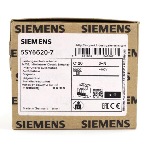 Siemens Leitungsschutzschalter 5SY6620-7 SIE