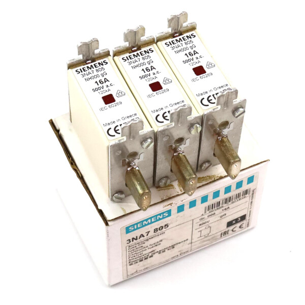 Siemens NH-Sicherungseinsatz 3NA7805 (3Stk.) OVP