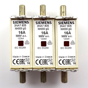 Siemens NH-Sicherungseinsatz 3NA7805 (3Stk.) OVP
