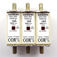 Siemens NH-Sicherungseinsatz 3NA7805 (3Stk.) OVP