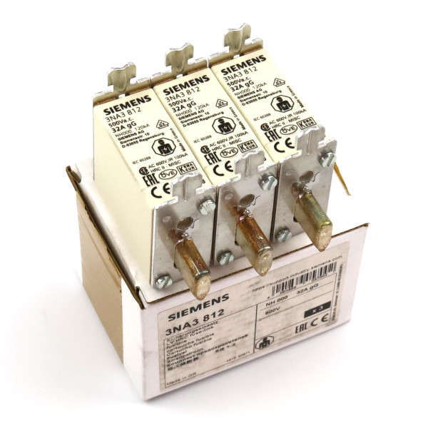 Siemens NH-Sicherungseinsatz 3NA3812 (3Stk.) OVP
