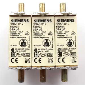 Siemens NH-Sicherungseinsatz 3NA3812 (3Stk.) OVP