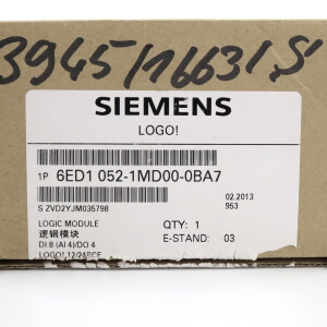 Siemens LOGO! Logikmodul 6ED1052-1MD00-0BA7 E-Stand:03 OVP
