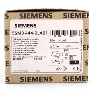 Siemens FI-Schutzschalter 5SM3444-0LA01 OVP