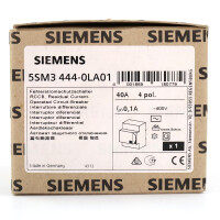 Siemens FI-Schutzschalter 5SM3444-0LA01 OVP