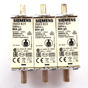 Siemens NH-Sicherungseinsatz 3NA3824 (3Stk.) OVP