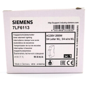 Siemens Treppenlicht-Zeitschalter 7LF6113 OVP