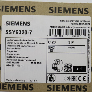 Siemens Leitungsschutzschalter 5SY6320-7 OVP