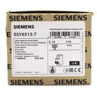 Siemens Leitungsschutzschalter 5SY6513-7 (6Stk.) SIE