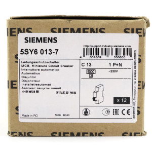 Siemens Leitungsschutzschalter 5SY6013-7 (12Stk.) OVP