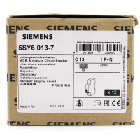 Siemens Leitungsschutzschalter 5SY6013-7 (12Stk.) OVP