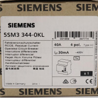 Siemens FI-Schutzschalter 5SM3344-0KL OVP