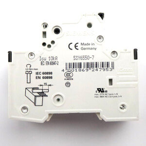Siemens Leitungsschutzschalter 5SY6550-7 OVP
