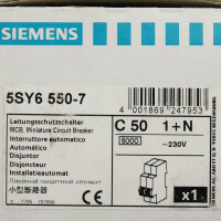 Siemens Leitungsschutzschalter 5SY6550-7 OVP