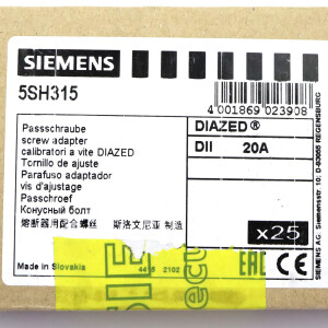 Siemens Passschraube 5SH315 (25Stk.) OVP