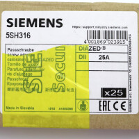 Siemens Passschraube 5SH316 (25Stk.) OVP