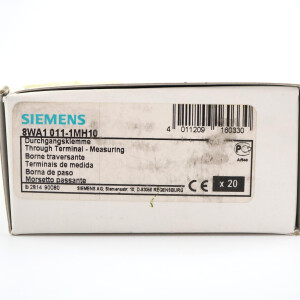 Siemens Durchgangsklemme 8WA1011-1MH10 (20Stk.) OVP