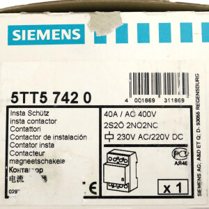 Siemens INSTA-Schütz 5TT57420 OVP