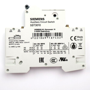 Siemens Hilfsstromschalter 5ST3010 (5Stk.) OVP
