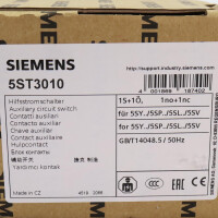Siemens Hilfsstromschalter 5ST3010 (5Stk.) OVP