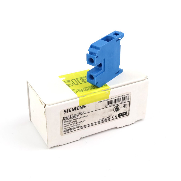 Siemens Durchgangsklemme 8WA1011-1BK11 (10Stk.) OVP