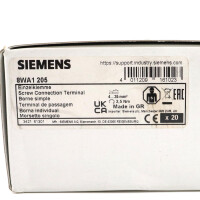 Siemens Durchgangsklemme 8WA1205 (19Stk.) OVP