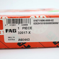 FAG Kugellager Kegelrollenlager 32017 X OVP
