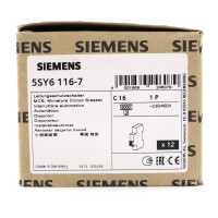 Siemens Leitungsschutzschalter 5SY6116-7 (8Stk.) OVP