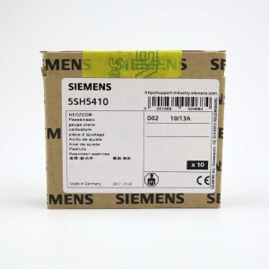 Siemens NEOZED Passeinsatz 5SH5410 D02 10/13A (10Stk.)  OVP